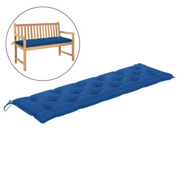 vidaXL Gartenbank-Auflage Blau 180x50x7 cm Oxford-Gewebe