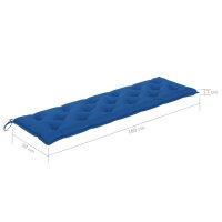 vidaXL Gartenbank-Auflage Blau 180x50x7 cm Oxford-Gewebe