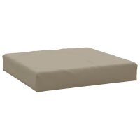 vidaXL Palettenkissen 2-tlg. Taupe Oxford-Gewebe