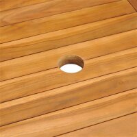 vidaXL Gartentisch 150x90x75 cm Teak Massivholz