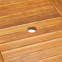 vidaXL Gartentisch 150x90x75 cm Teak Massivholz