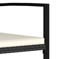 vidaXL Garten-Essst&uuml;hle 4 Stk. Poly Rattan Schwarz