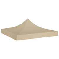 vidaXL Partyzelt-Dach 3x3 m Beige 270 g/m²