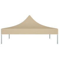 vidaXL Partyzelt-Dach 3x3 m Beige 270 g/m&sup2;