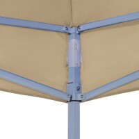 vidaXL Partyzelt-Dach 3x3 m Beige 270 g/m&sup2;