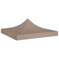 vidaXL Partyzelt-Dach 3x3 m Taupe 270 g/m²