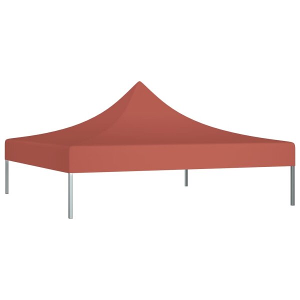 vidaXL Partyzelt-Dach 3x3 m Terrakotta-Rot 270 g/m&sup2;