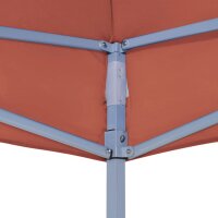 vidaXL Partyzelt-Dach 3x3 m Terrakotta-Rot 270 g/m&sup2;