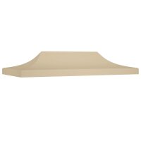 vidaXL Partyzelt-Dach 6x3 m Beige 270 g/m&sup2;