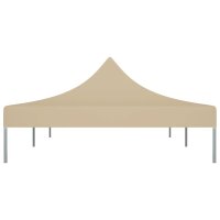 vidaXL Partyzelt-Dach 6x3 m Beige 270 g/m&sup2;