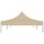 vidaXL Partyzelt-Dach 6x3 m Beige 270 g/m&sup2;