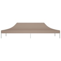 vidaXL Partyzelt-Dach 6x3 m Taupe 270 g/m&sup2;