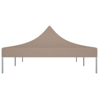 vidaXL Partyzelt-Dach 6x3 m Taupe 270 g/m&sup2;