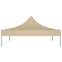 vidaXL Partyzelt-Dach 2x2 m Beige 270 g/m&sup2;