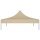 vidaXL Partyzelt-Dach 2x2 m Beige 270 g/m&sup2;