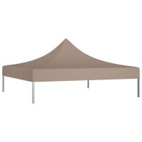 vidaXL Partyzelt-Dach 2x2 m Taupe 270 g/m&sup2;