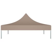 vidaXL Partyzelt-Dach 2x2 m Taupe 270 g/m&sup2;