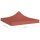 vidaXL Partyzelt-Dach 2x2 m Terracotta-Rot 270 g/m&sup2;