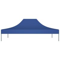 vidaXL Partyzelt-Dach 4x3 m Blau 270 g/m&sup2;