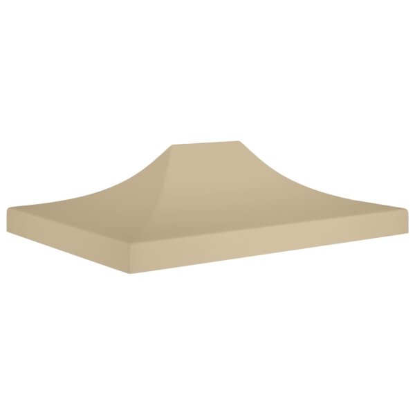 vidaXL Partyzelt-Dach 4x3 m Beige 270 g/m&sup2;