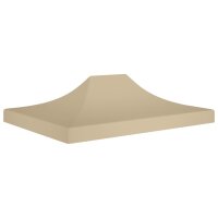 vidaXL Partyzelt-Dach 4x3 m Beige 270 g/m&sup2;