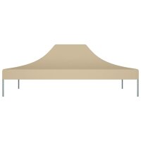 vidaXL Partyzelt-Dach 4x3 m Beige 270 g/m&sup2;