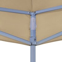 vidaXL Partyzelt-Dach 4x3 m Beige 270 g/m&sup2;