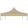 vidaXL Partyzelt-Dach 4x3 m Beige 270 g/m&sup2;