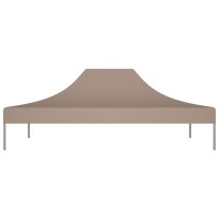 vidaXL Partyzelt-Dach 4x3 m Taupe 270 g/m&sup2;