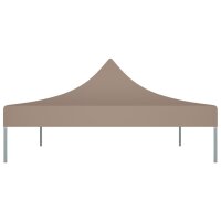 vidaXL Partyzelt-Dach 4x3 m Taupe 270 g/m&sup2;