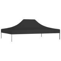 vidaXL Partyzelt-Dach 4x3 m Schwarz 270 g/m²