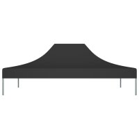 vidaXL Partyzelt-Dach 4x3 m Schwarz 270 g/m&sup2;