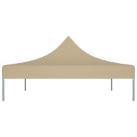 vidaXL Partyzelt-Dach 4,5x3 m Beige 270 g/m&sup2;