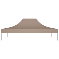 vidaXL Partyzelt-Dach 4,5x3 m Taupe 270 g/m&sup2;