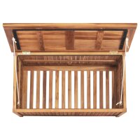 vidaXL Gartenbox 90x50x58 cm Massivholz Teak