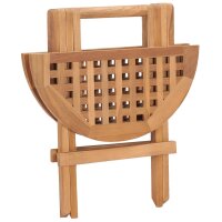 vidaXL Klappbarer Gartentisch 50x50x50 cm Teak Massivholz