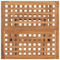 vidaXL Klappbarer Gartentisch 50x50x50 cm Teak Massivholz