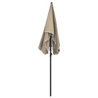 vidaXL Sonnenschirm mit Mast 200x130 cm Taupe