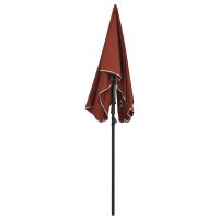 vidaXL Sonnenschirm mit Mast 200x130 cm Terracotta-Rot