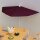 vidaXL Halb-Sonnenschirm mit Mast 180x90 cm Bordeauxrot