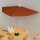 vidaXL Halb-Sonnenschirm mit Mast 180x90 cm Terracotta-Rot
