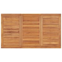 vidaXL Garten-Esstisch 140x80x77 cm Massivholz Teak