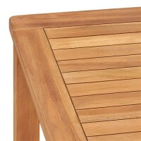 vidaXL Garten-Esstisch 140x80x77 cm Massivholz Teak