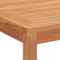 vidaXL Garten-Esstisch 160x80x77 cm Massivholz Teak