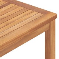 vidaXL Garten-Esstisch 160x80x77 cm Massivholz Teak