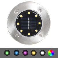 vidaXL Solar-Bodenleuchten 8 Stk. LED-Leuchtmittel RGB Farbe