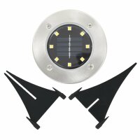 vidaXL Solar-Bodenleuchten 8 Stk. LED-Leuchtmittel RGB Farbe