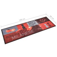 vidaXL K&uuml;chenbodenmatte Waschbar Tomaten 60x180 cm