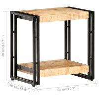 vidaXL Beistelltisch 40x30x40 cm Raues Mangoholz