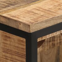 vidaXL Weinschrank 62x33x78,5 cm Raues Mangoholz